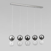 Подвесной светильник Eurosvet Selisa 50091/5 хром/дымчатый Подвесной светильник Eurosvet Selisa 50091/5 хром/дымчатый