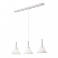 Подвесной светильник Ideal Lux Cocktail SP3 Bianco 074245 Подвесной светильник Ideal Lux Cocktail SP3 Bianco 074245