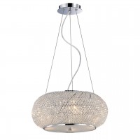 Подвесной светильник Ideal Lux Pasha SP6 Cromo 082158 Подвесной светильник Ideal Lux Pasha SP6 Cromo 082158