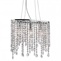 Подвесной светильник Ideal Lux Rain Sp3 Trasparente 008349 Подвесной светильник Ideal Lux Rain Sp3 Trasparente 008349