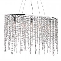 Подвесной светильник Ideal Lux Rain Sp5 Trasparente 008363 Подвесной светильник Ideal Lux Rain Sp5 Trasparente 008363