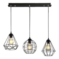 Подвесной светильник IMEX MD.1716-3-P BK Подвесной светильник IMEX MD.1716-3-P BK