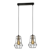 Подвесной светильник IMEX MD.6133-2-P BK+FGD Подвесной светильник IMEX MD.6133-2-P BK+FGD