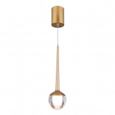 Подвесной светодиодный светильник Elektrostandard DLS028 6W 4200K золото 4690389149047