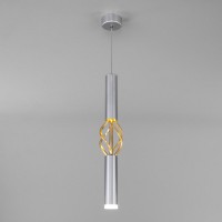 Подвесной светодиодный светильник Eurosvet Lance 50191/1 LED матовое серебро/матовое золото Подвесной светодиодный светильник Eurosvet Lance 50191/1 LED матовое серебро/матовое золото