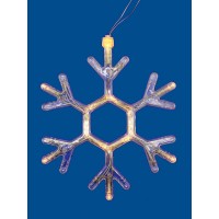 Подвесной светодиодный светильник «Снежинка» Uniel ULD-H1819-012/STA/3AAA Warm White IP20 Snowflake UL-00007251
