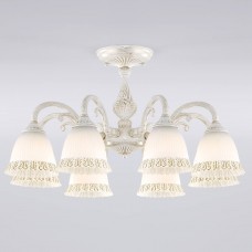 Потолочная люстра Eurosvet Campina 60107/8 белый с золотом