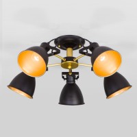 Потолочная люстра Eurosvet Denley 70112/5 черный Потолочная люстра Eurosvet Denley 70112/5 черный