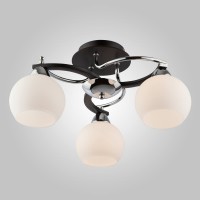 Потолочная люстра Eurosvet Larion 9654/3 хром/венге Потолочная люстра Eurosvet Larion 9654/3 хром/венге