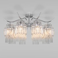 Потолочная люстра Eurosvet Sevilia 10119/8 хром/прозрачный хрусталь Strotskis