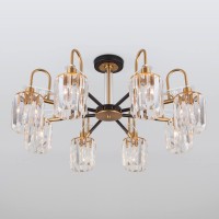 Потолочная люстра Eurosvet Tenia 70090/8 черный Потолочная люстра Eurosvet Tenia 70090/8 черный