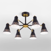 Потолочная люстра Eurosvet Trina 70100/6 черный Потолочная люстра Eurosvet Trina 70100/6 черный