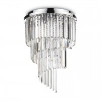 Потолочная люстра Ideal Lux Carlton PL12 Cromo 168937 Потолочная люстра Ideal Lux Carlton PL12 Cromo 168937