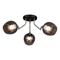 Потолочная люстра IMEX MD.0889-3-S BK+CH Потолочная люстра IMEX MD.0889-3-S BK+CH