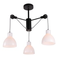 Потолочная люстра IMEX MD.1230-3-S BK+CH Потолочная люстра IMEX MD.1230-3-S BK+CH