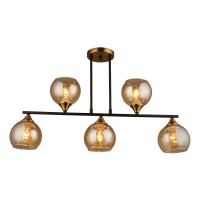 Потолочная люстра IMEX MD.1234-5-S BK+CP Потолочная люстра IMEX MD.1234-5-S BK+CP