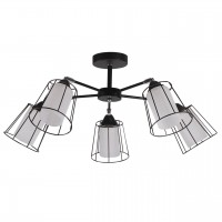 Потолочная люстра IMEX MD.24380-5-S BK+CH Потолочная люстра IMEX MD.24380-5-S BK+CH