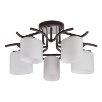 Потолочная люстра IMEX MD.2441-5-S BR+CH Потолочная люстра IMEX MD.2441-5-S BR+CH