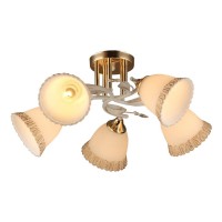 Потолочная люстра IMEX MD.2877-5-S WT+FGD Потолочная люстра IMEX MD.2877-5-S WT+FGD