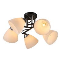 Потолочная люстра IMEX MD.2980-5-S BK+CH Потолочная люстра IMEX MD.2980-5-S BK+CH