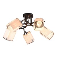 Потолочная люстра IMEX MD.3499-5-S BK+CH Потолочная люстра IMEX MD.3499-5-S BK+CH