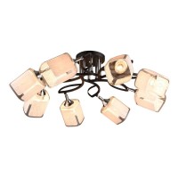 Потолочная люстра IMEX MD.3499-8-S BK+CH Потолочная люстра IMEX MD.3499-8-S BK+CH