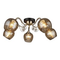 Потолочная люстра IMEX MD.4044-5-S AB+BK Потолочная люстра IMEX MD.4044-5-S AB+BK