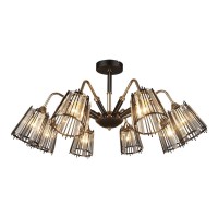 Потолочная люстра IMEX MD.4050-8-S BK+FGD Потолочная люстра IMEX MD.4050-8-S BK+FGD