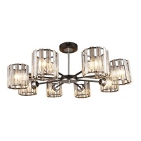 Потолочная люстра IMEX MD.4057-8-S BK+CH Потолочная люстра IMEX MD.4057-8-S BK+CH