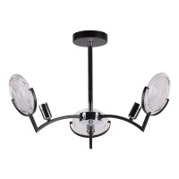 Потолочная люстра IMEX MD.51382-3-P BCH+BK Потолочная люстра IMEX MD.51382-3-P BCH+BK