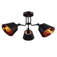 Потолочная люстра IMEX MD.77172-3-S BK+GD Потолочная люстра IMEX MD.77172-3-S BK+GD