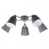 Потолочная люстра IMEX MD.9103-5-S GR+CH Потолочная люстра IMEX MD.9103-5-S GR+CH