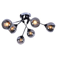 Потолочная люстра Seven Fires Ширли SF3308/6C-MBK-CR Потолочная люстра Seven Fires Ширли SF3308/6C-MBK-CR
