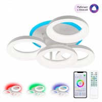 Потолочная светодиодная люстра Citilux Паркер Смарт CL225A140E Потолочная светодиодная люстра Citilux Паркер Смарт CL225A140E