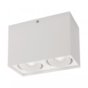 Потолочный светодиодный светильник Arlight SP-Cubus-S100x200WH-2x11W Warm White 40deg 023084(1)