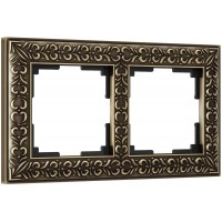 Рамка на 2 поста бронза Werkel W0021512 4690389158407