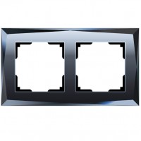 Рамка на 2 поста Werkel Diamant черный W0021208 4690389158810