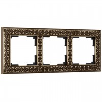 Рамка на 3 поста Werkel Antik бронза W0031512 4690389158452