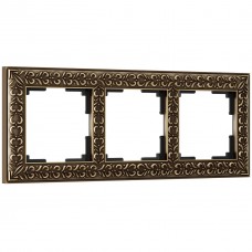 Рамка на 3 поста Werkel Antik бронза W0031512 4690389158452 Рамка на 3 поста Werkel Antik бронза W0031512 4690389158452