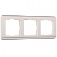 Рамка на 3 поста Werkel Stream перламутровый W0032113 4690389162312