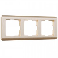 Рамка на 3 поста Werkel Stream шампань W0032111 4690389162305