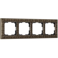 Рамка на 4 поста Werkel бронза W0041512 4690389158759 Рамка на 4 поста Werkel бронза W0041512 4690389158759