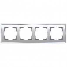 Рамка на 4 поста Werkel Diamant зеркальный W0041220 4690389158858 Рамка на 4 поста Werkel Diamant зеркальный W0041220 4690389158858