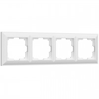 Рамка на 4 поста Werkel Fiore белый W0042201 4690389160424 Рамка на 4 поста Werkel Fiore белый W0042201 4690389160424