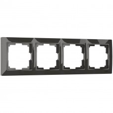Рамка на 4 поста Werkel Snabb basic серо-коричневый W0042007 4690389161445 Рамка на 4 поста Werkel Snabb basic серо-коричневый W0042007 4690389161445