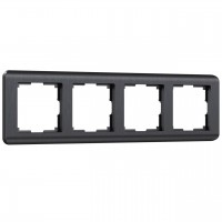 Рамка на 4 поста Werkel Stream графит W0042104 4690389162350 Рамка на 4 поста Werkel Stream графит W0042104 4690389162350