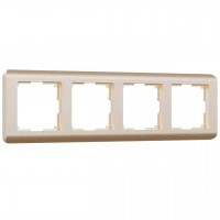 Рамка на 4 поста Werkel Stream шампань W0042111 4690389162497