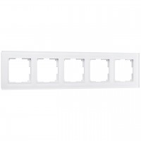 Рамка на 5 постов Werkel Favorit белый матовый  W0051105 4690389160103