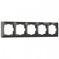 Рамка на 5 постов Werkel Snabb basic серо-коричневый W0052007 4690389161483