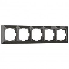 Рамка на 5 постов Werkel Snabb basic серо-коричневый W0052007 4690389161483 Рамка на 5 постов Werkel Snabb basic серо-коричневый W0052007 4690389161483